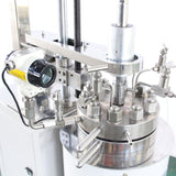 Floor stand stirred pressure reactor wtih cover lid lift
