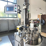 Floor stand stirred pressure reactor wtih cover lid lift