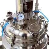 Two layer stainless steel mixing tank