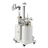 Floor stand stirred pressure reactor wtih cover lid lift